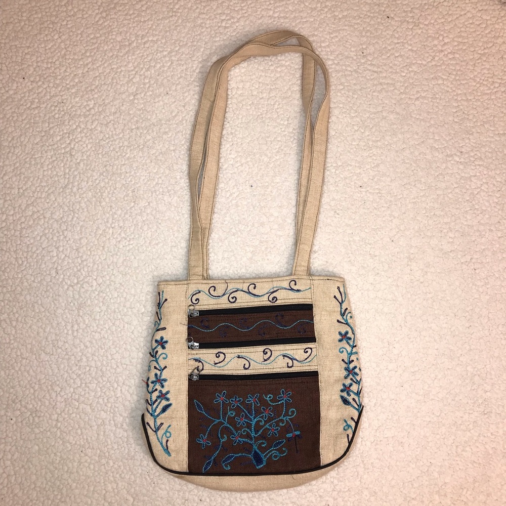 Embroidered Boho Shoulder Bag